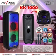Speaker Meeting Bluetooth Advance KK-1000 Salon Aktif 10" Gratis 2 Mic