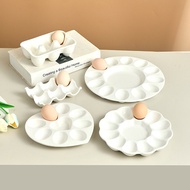 2026 New Easter Round Egg Tray Ceramic Round Egg Tray 10.5inch Egg Tray 12-Slot Egg Tray 6-Slot Egg 