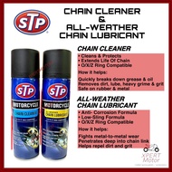 ORIGINAL STP SPRAY ALL-WEATHER CHAIN LUBE AND CHAIN CLEANER 240 ML Spray Rantai / Minyak Pelincir Ra