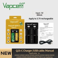 /Original Vapcell Q2S-C Smart Battery Charger For Lithium Ion Cell 3.7v 18650 / 26650 / 21700 / 1450