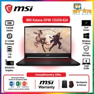 MSI Katana GF66 12UGS-624 | I7-12700H | 16GB RAM | 1TB SSD | RTX3070Ti | Laptop 15.6" | Win11