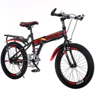 Foldable Bicycle Adult Male and Female Primary School Students Variable Speed Bicycle 18/20/24-Inch Luxury 22-Inch Single Speed High Carbon Steel