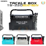 Indostar Surabaya Fishing Equipment Box HINOMIYA Tackle Box TB-220 20 Liter Double Layer Bonus 2pcs 