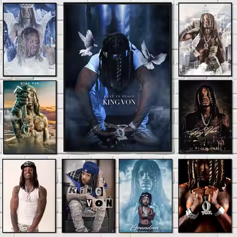 K-King Rapper Von Poster HD Art Sticky Wall Waterproof Home Living Room Bedroom Bar Aesthetic Decora
