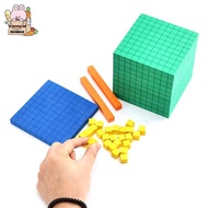 [NEW] Ten Blosplete Set Kids Math Plaything Math Blos Plastic Base Ten Set Cube Kids Math Plaything 