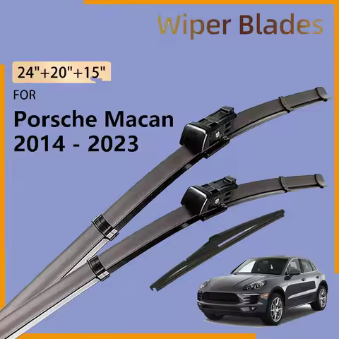 Front Rear Wiper Blades For Porsche Macan 95B 2014 - 2023 2022 2020 2019 2018 2017 2016 2015 Sport C