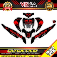Decal Blade 125 New Decal Blade New 125 Stiker Blade 125 New Full Body Striping Blade 125 New Red Bu