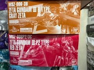 PB MG MSZ-006-3B ZETA GUNDAM III B TYPE GRAY ZETA  MG MSZ-006P2/3C ZETA GUNDAM II P2 TYPE RED ZETA