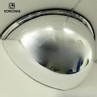 [SONONIA] Half Dome Mirror Half Convex Mirror Wall Mount Blind Spots Security 180 Degree