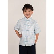 (BABYBOY) Icy Bloom Oriental Qipao Top in Blue