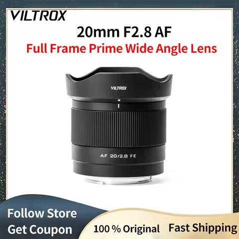 VILTROX 20mm F2.8 Full Frame AF Prime Wide Angle Lens For Sony a6700 zv-e100 Nikon Z7 Cameras