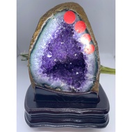 Amethyst Wealth Cave with Customised Stand