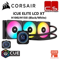 Corsair iCUE Elite LCD XT Display Liquid CPU Cooler - H100i/H150i/H170i (Black/White)