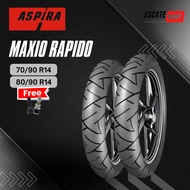 Aspira Rapido 70/90 80/90 90/90-14 Tubeless - Aspira Rapido Motorcycle Tire Ring 14 Tubeless