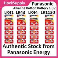 Panasonic LR41(192) LR43(186) LR44(A76) LR1130(189) Battery Alkaline Battery 1.5V [Authentic][FAST S