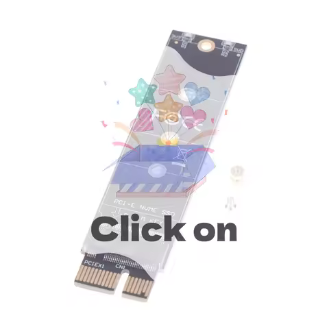 PCIE to M2 Adapter NVMe SSD M2 PCIE X1 Raiser PCI-E PCI Express M Key Connector Supports 2230 2242 2