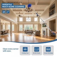 buy Retractable Cobweb Remover Duster Medium Stiff Bristles Extendable 1pc for Kitchen Upper Cabinet
