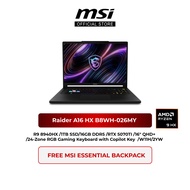 MSI Raider A16 HX B8WH-026MY Gaming Laptop (R9 8940HX/16GB DDR5/1TB SSD/RTX 5070TI/16" QHD+/W11H/2YW
