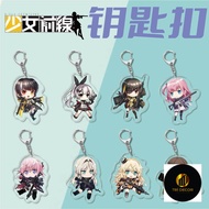 Girls Frontline M4A1 M16A1 ST AR-15 M4 SOPMODII Erma Acrylic Key Clasp Anime Game Character Printed 