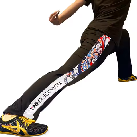 Stretch Kung Fu Tai Chi Martial Arts Pants Quick Dry Fabric Elastic Comfortable Fit For Training Tea