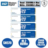 WD Blue SN570 PCIe 3.0 / SN580 PCIe 4.0 NVMe SSD (250GB/500GB/1TB/2TB)