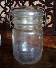 早期歐美ATLAS氣泡老玻璃罐 糖果罐