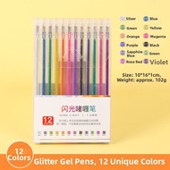 Creative Glowing Gel Pen Set 8 Colors 12 Colors 18 Colors Candy Colored Markers Neutral Pen Set 1.0m