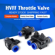 HVFF on-off switch valve Pneumatic air quick connector Tubing Fittings For Tube 4 6 8 10 12mm
