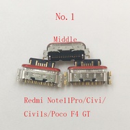 5-10PCS USB Charging Port Plug For Xiaomi 12Lite 13 Lite CIVI 1S 2 3 4Pro/ F4 GT F5 Mix Flod2 Redmi 