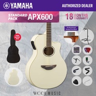 Yamaha APX600-VW APX Series Acoustic Electric Guitar (Thinline Body) - Vintage White