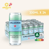 [CARTON] SAN PELLEGRINO Essenza Natural Sparkling Mineral Water 330ML X 24 (CAN)