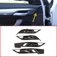 4pcs Black Wood Grain For BMW X1 F48 2016-2019 ABS Interior Door Handle Trim For BMW X2 F47 2018 201