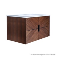 HomePro อ่างเคาน์เตอร์ MOYA ZH70937-2AB ลายไม้ แบรนด์ MOYA