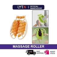 Lyta HOME Fitness Yoga Massage Roller 9 Wheels Massage Foam Roller Muscle Relaxer Hand Skinny Leg Ma