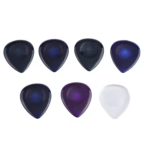 6Pcs Alice For Stubby Guitar Picks ABS Plectrums Large Stubbies Big Thickness 1mm 2mm 3mm Guitar Pic