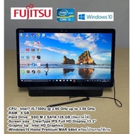 แท็บเล็ต มือสอง 2 in 1 Fujitsu ArrowsTab Q738/SB Intel Corei5 GEN7(RAM:4GB/SSD:128GB)ปากกาตรงรุ่น-สภาพดีรับประกัน1เดือน