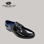 MACERIO MEN SHOES ~ M30289 Shining Shoe Lace Shoe - BLACK