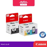 Canon Ink for PG-47 Black CL-57 Color CL-57s Color Small Cartridge PG47 - for Printer E410 E470 E427