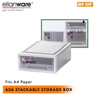 DIY Online4u - Elianware Elegant Modern Office Drawer 636 Stackable Storage Box Plastic Drawer Rack 