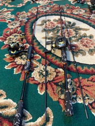 Joran zorro rider solid carbon 1.8M set reel zorro