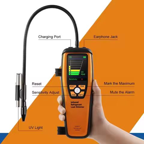 Elitech ILD-200 Infrared HVAC Leak Detector for Refrigerants Air Conditioners & Automotive Repair ，P