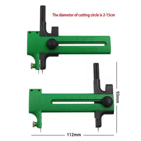 Compass Circle Cutter Adjustable Circle Paper Cutter Fabric Circle Cutter for DIY Scrapbooking Paper