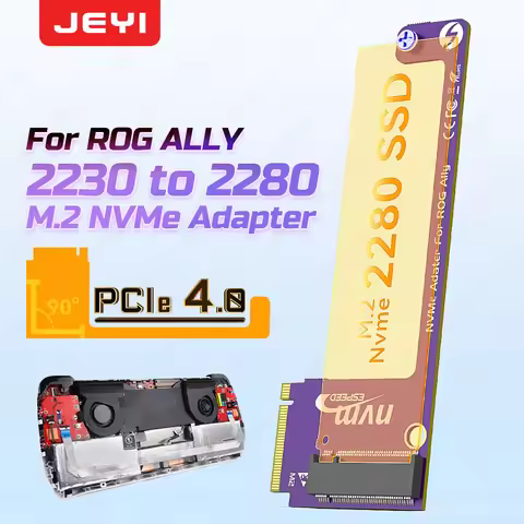 JEYI 2230 to 2280 Expansion Card for ROG ALLY NVME M-Key 5Pin M.2 PCIE 4.0 Adapter Gold Finger High 