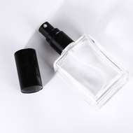 15ml rectangular glass perfume bottle, transparent mist spray bottle