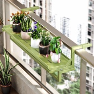 Flower Rack Balcony Hanging Flower Rack Adjustable Storage Rack Balcony Windowsill Railing Transform