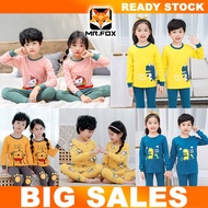 Pajamas Pyjamas Kids Sleepwear Cotton Baju Tidur Budak Suit Cartoon Pyjamas Boy Pajamas Set Pyjamas 