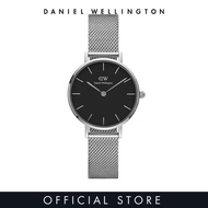 [2 Years Warranty] Daniel Wellington
 Petite Sterling Black Watch 28/32mm - Silver - Mesh strap - DW