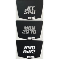 MOTOR NOMBOR PLATE BESI KETUK (TYPE #J) - [PLAT BESI | PLAT ALUMINUM | MOTOR | SUPERBIKE]