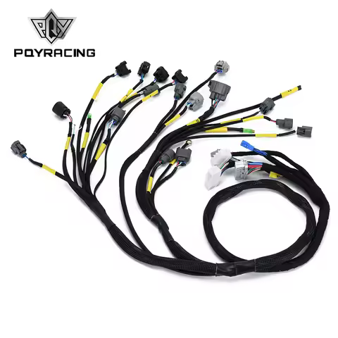 Tucked Engine Harness For 92-00 Honda Civic Integra B16 B18 D16 EK EG EM Engine Motor Wiring Harness