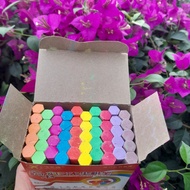 Combo 5 Boxes Of Hexagonal Chalk, Chalk 10 Colors To Write The Board, Chalk To Paint